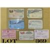 Image 1 : Lot of seven original American Railroad  passes including four issued by the Order of  Railway Condu