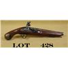 Image 1 : Modern copy of a Tower flintlock single shot  pistol, .69 cal., 9” round barrel, “in the  white”, wo