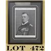 Image 1 : Expertly matted and framed picture of a  German Officer in uniform with medals approx.  19-1/2” x 15