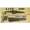 Image 1 : Lot of militaria including a leather scabbard  for an M-1 carbine and a leather scabbard  for an M-1