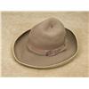 Image 1 : Kaki  wool type Montana-style slouch hat with  satin band in good exterior condition,  missing its s