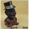 Image 1 : Top Hat iron articulating mechanical bank  approx. 8” in height retaining considerable  original pai