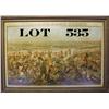 Image 1 : Large-sized framed Budweiser “Custer’s Last  Fight” colored print approx. 31” x 44”  overall and in 