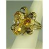 Image 2 : Dazzling 18 karat yellow gold very heavy  vintage design ring fine set with high  quality citrine, c