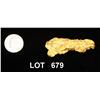 Image 1 : Authentic and natural gold nugget, 42.4 grams  (1.459 oz). Est: $2,500- $4,000