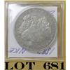 Image 1 : US Morgan dollar, 1883-S mint, scarce date,  not graded, approx. VF+. Est: $75 - $100