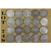 Image 2 : 20 mixed Morgan and Peace dollars, various  condition, circulated. Est: $300 - $600