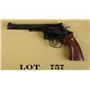 Image 2 : Smith & Wesson Model 48-2 DA revolver,  .22M.R.F. cal., 6” barrel, blue finish,  smooth wood combat 