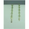 Image 2 : Charming 10 karat yellow gold ladies bracelet  fine set with 19 oval cut green peridot  weighing app