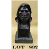 Image 1 : Older reproduction bronze entitled “The  Savage” , originally by Frederic Remington,  approx. 12” in