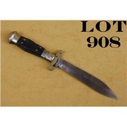 Old large folding knife approx. 12” overall  with an approx. 7” blade marked “Hunting  Knife” on the
