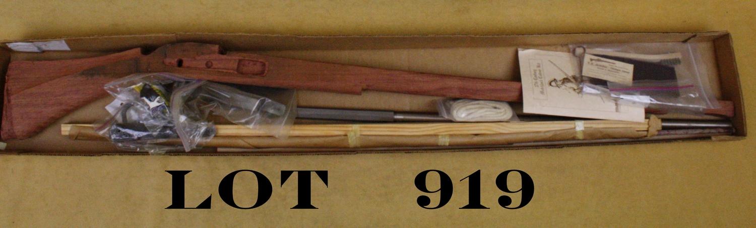 Modern Matchlock rifle kit in cardboard shipping box; all parts and ...
