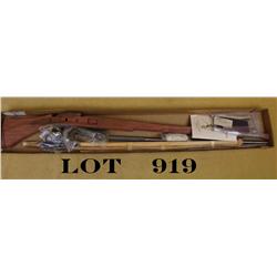 Modern Matchlock rifle kit in cardboard  shipping box; all parts and instructions for  assembly seem