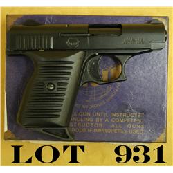 Lorcin Model L22 semi-auto pocket pistol, .22  cal., 2-1/2” barrel, black finish, hard  rubber black