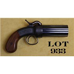 Reproduction of an Ethan Allen Pepperbox  percussion single action revolver by Hoppe’s,  six shot, .