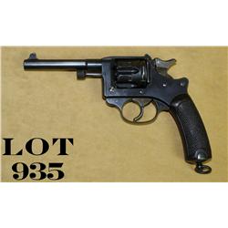 French Model 1892 DA revolver (erroneously  know as a “Lebel”), 8mm cal., 4-1/2” barrel,  black fini