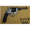 Image 2 : French Model 1892 DA revolver (erroneously  know as a “Lebel”), 8mm cal., 4-1/2” barrel,  black fini