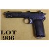 Image 2 : Steyr Hahn Model 1911 semi-auto pistol with  Chilean crest and markings, 9mm cal., 5”  barrel, mat b
