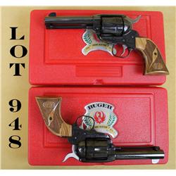 Lot of two consecutive numbered Ruger John  Wayne Centennial Vaquero single action  revolvers, in fa