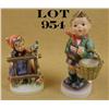 Image 1 : Lot of two porcelain figurines by Goebel in  factory cardboard boxes and in excellent  condition at 