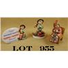 Image 1 : Lot of three Hummel figurines by Goebel, two  in factory boxes, all in excellent condition  at time 