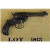 Image 1 : Colt Model 1877 DA revolver, .41 cal., 4-1/2”  barrel, blue finish, checkered black hard  rubber gri