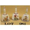 Image 2 : Lot of three Hummel porcelain bells in their  original factory cardboard boxes including  the 1980 A