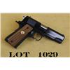 Image 1 : Colt MK IV Series 80 Combat Commander  semi-auto pistol, .45 cal., 4-1/4” barrel,  blue finish, chec