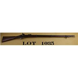 Enfield percussion rifle dated 1856, .577  cal., 55” overall, 39” barrel, blue finish,  wood stock, 