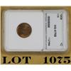 Image 1 : 1909 VDB Lincoln head US one-cent, graded  MS67 RB NNC graded. Est: $50 - $100
