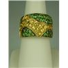 Image 1 : Fantastic 18 karat yellow gold custom made  ring weighing over 16 grams signed and ‘Made  in Italy’ 
