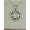 Image 1 : One of a kind ladies18 karat white gold  contemporary design custom made pendant by  ‘CORSAGE’ fine 