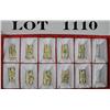 Image 2 : Lot of 10 carved ivory netsuke’s in a lined  storage case, each piece approx. 2” in height  and each