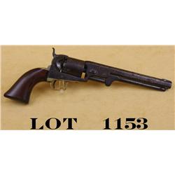 Colt 1851 Navy, small guard variation, .36  caliber percussion, serial #19887. Good  overall conditi