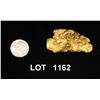 Image 1 : Authentic and natural gold nugget, 85.96  grams (3.032 oz). Est: $3,800- $7,600