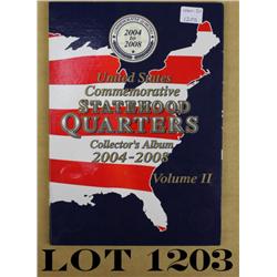 Complete collection of commemorative  quarters, 2004 to 2008. Est: $100 - $300