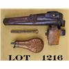 Image 2 : KM Navy accessory set consisting of holster,  flask, and capper. All KM marked, and  numbered. Holst