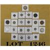 Image 1 : Lot of US collector’s coins including large  Cent, 1856 seated liberty $0.25 piece,  various 1850’s 