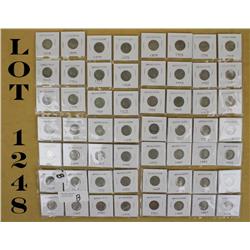 58 buffalo nickels, various dates  1917-1930’s, various conditions. Est: $100 -  $300