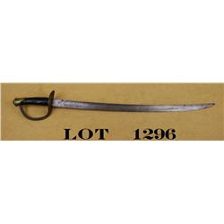 US model 1860 naval cutlass dated 1863,  knuckle guard removed, fair condition. Est:  $150 - $300