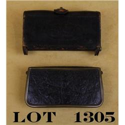 U. S. cartridge box along with 19th century  French style cartridge box. Fair condition.  Est: $50 -