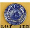 Image 1 : Flo blue souvenir plate from Lewis and Clark  Centennial, Portland, Oregon, 1905. Marked  “Staffords