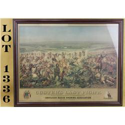 “Custer’s Last Fight” promotional advertiser  by Anheuser Busch after original art by  Casilly Adams