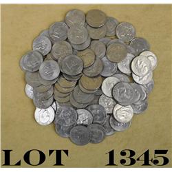 Lot of 278 Eisenhower dollars, circulated.  Est: $300 - $600