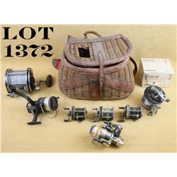 Small bonanza lot of fishing gear including a  Penn Senator reel in overall good condition;  a Shima