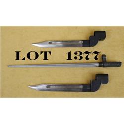 Lot of three misc. bayonets in overall good  condition.  Est.:  $50-$75.