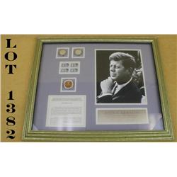 Limited Edition framed and matted President  Kennedy tribute approx. 19” x 22” and 3142 of  15000; i