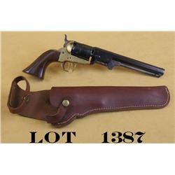 Italian-made F.llpietta blackpowder  percussion revolver, .44 cal., 7-1/2” octagon  barrel, blue fin