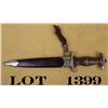 Image 3 : Original SA dagger with scabbard and hanger,  shows RZM proof and marked “M7/36”; This  dagger is in