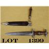 Image 4 : Original SA dagger with scabbard and hanger,  shows RZM proof and marked “M7/36”; This  dagger is in